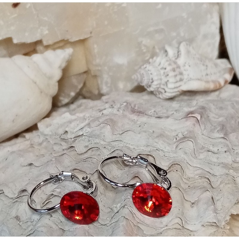 Náušnice závěsná velikost 8mm Swarovski Components