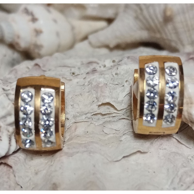 Náušnice ocel ODSTÍN ZLATÝ