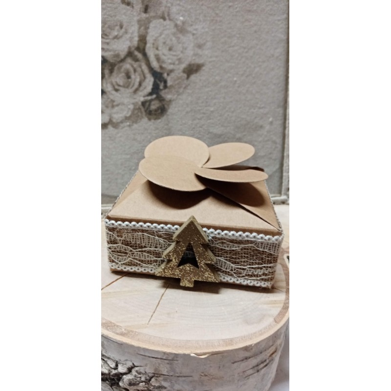 Krabička zavinovačka hnědý stromeček