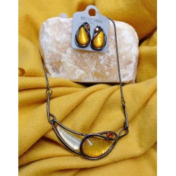 Sada Francie hnedohořticověžlutá