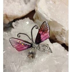 Brož motýl fialkový