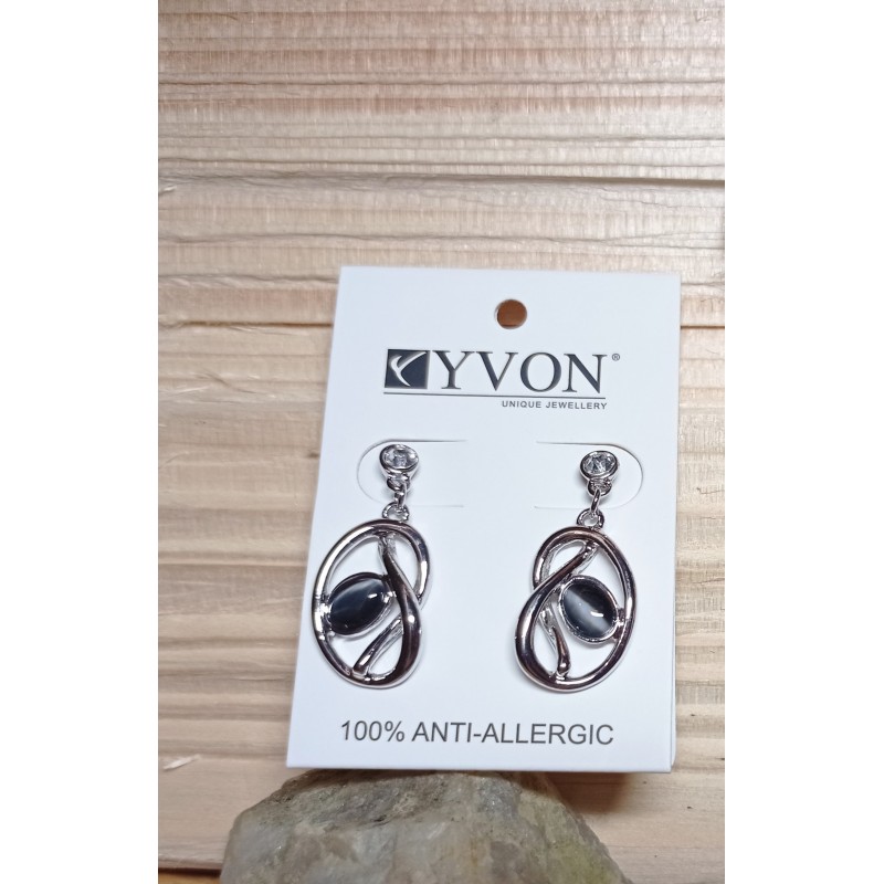 Náušnice stříbrný pokov