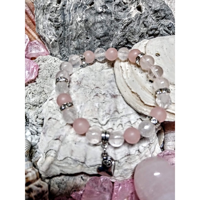 Minerální náramek z růženínu