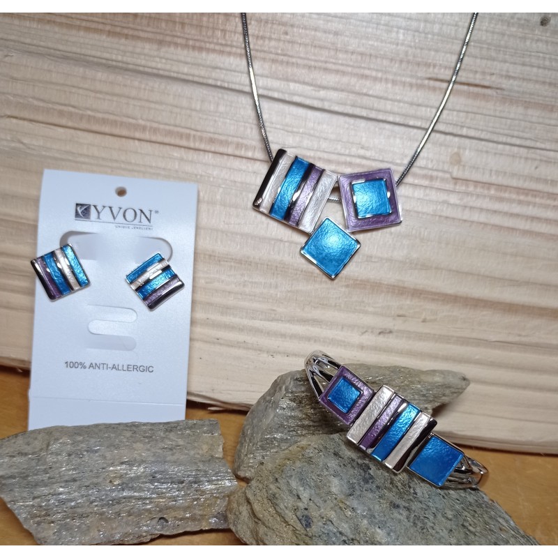 Náušnice YVON modré