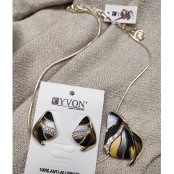 Souprava Yvon černo-žlutá