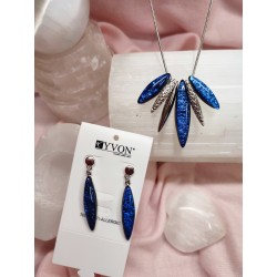 Náušnice Yvon královsky modré