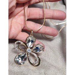 Náhrdelník dlouhý zlatý pokov