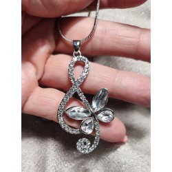 Náhrdelník dlouhý stříbrný...