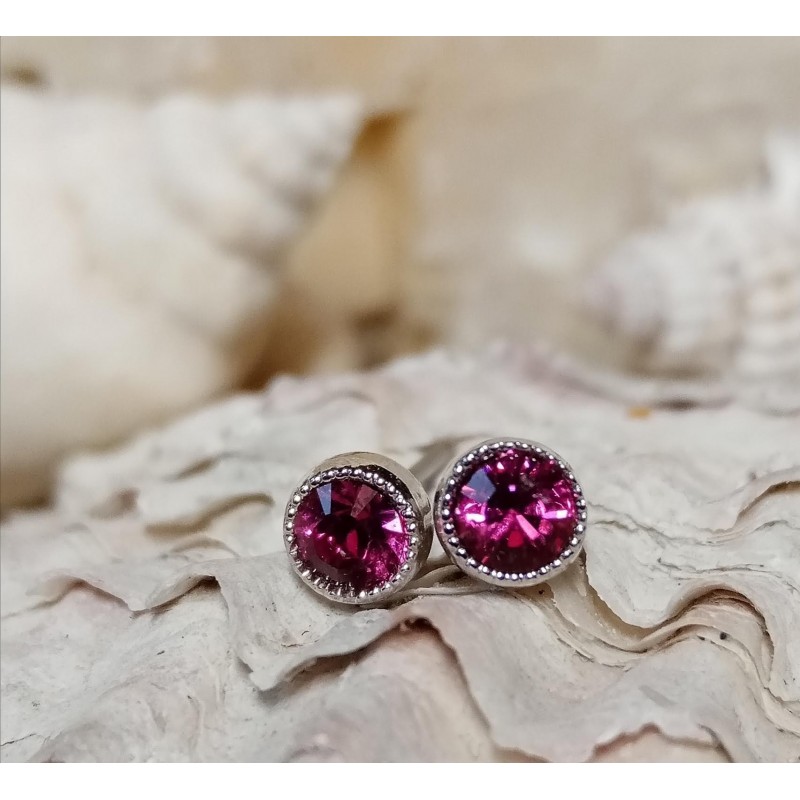 Náušnice Swarovski komponents puzeta 4mm